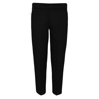 Fully Elasticated Black Label Trousers (Slim Fit)